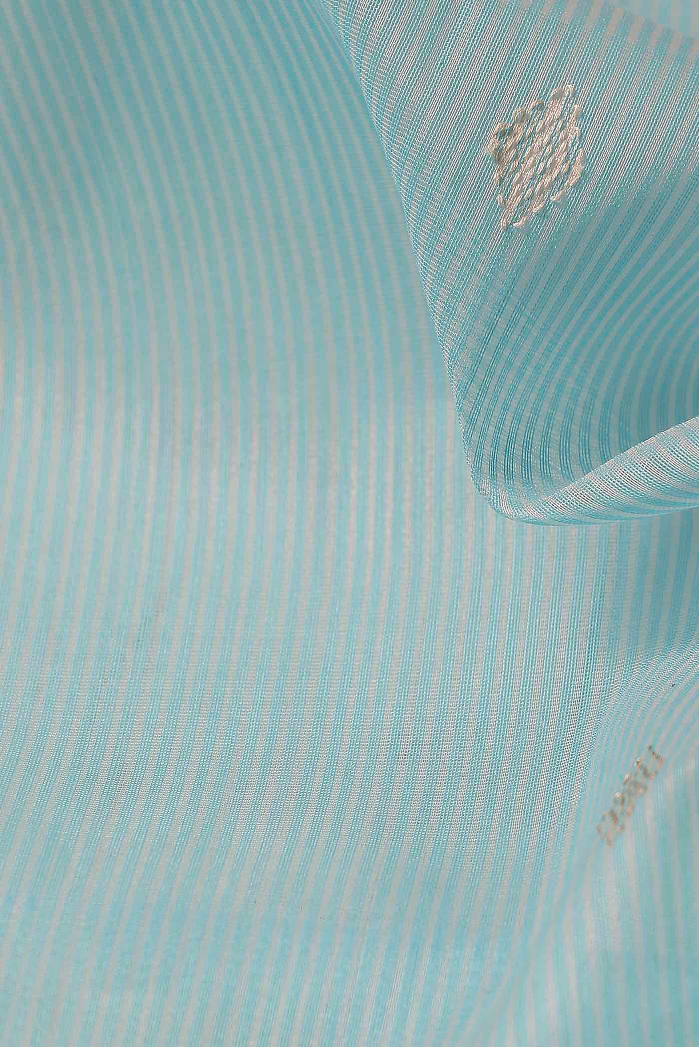 Blue Maheshwari Silk Cotton Saree