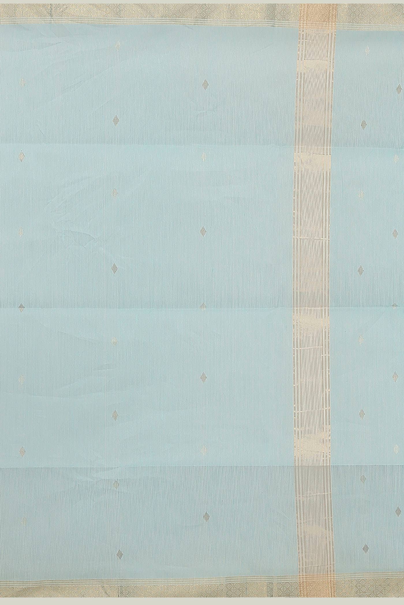 Blue Maheshwari Silk Cotton Saree