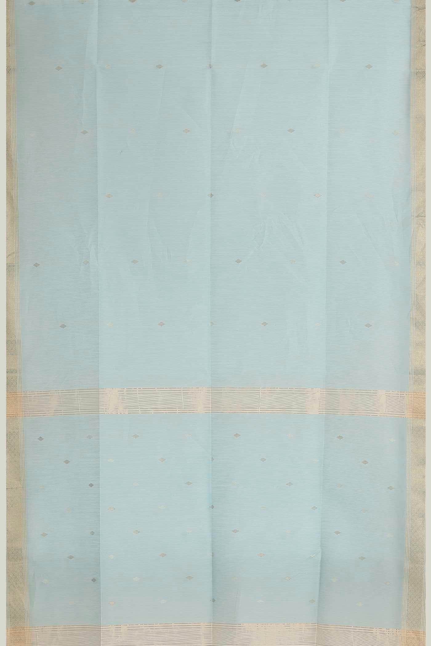 Blue Maheshwari Silk Cotton Saree