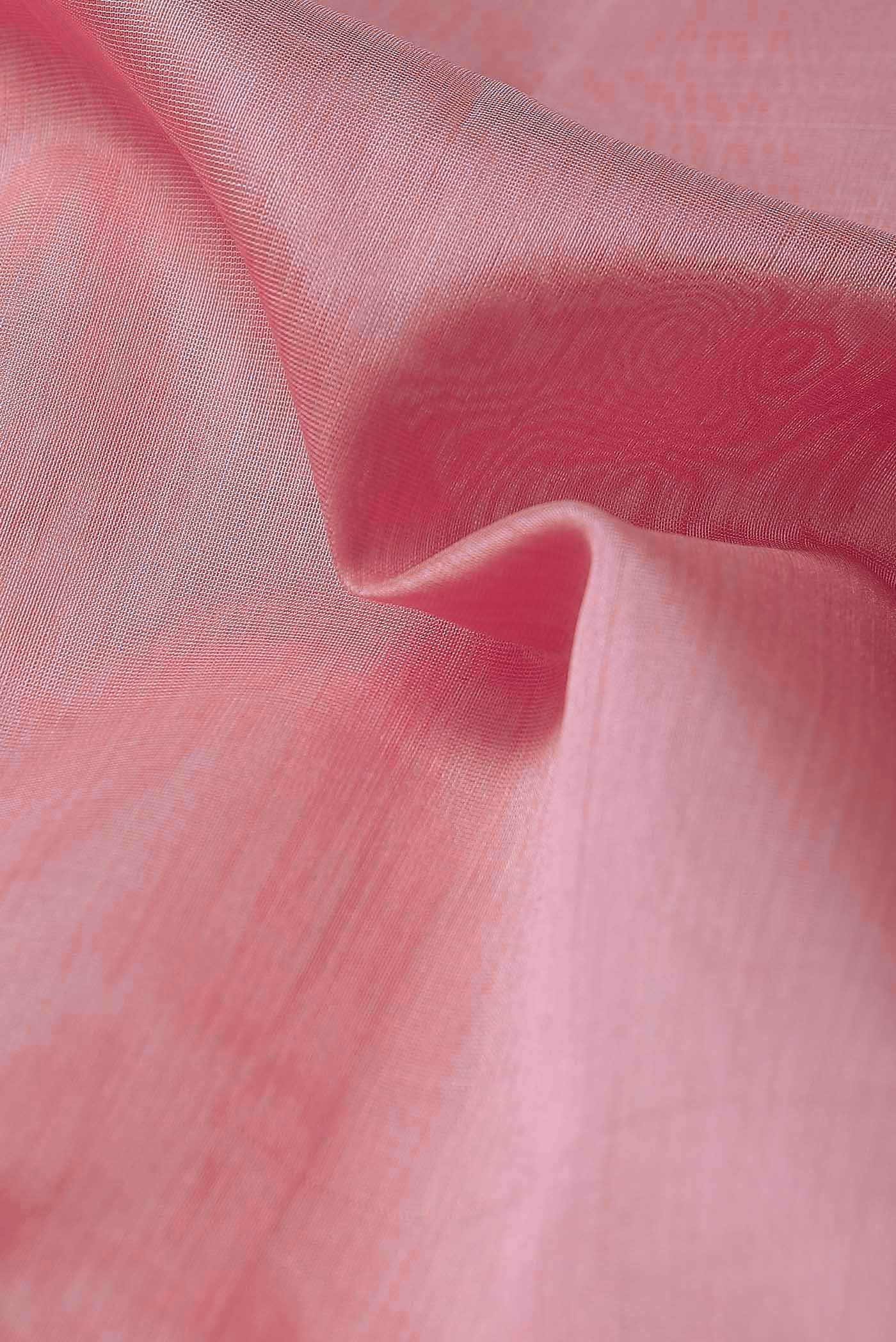 Pink Maheshwari Silk Cotton Saree