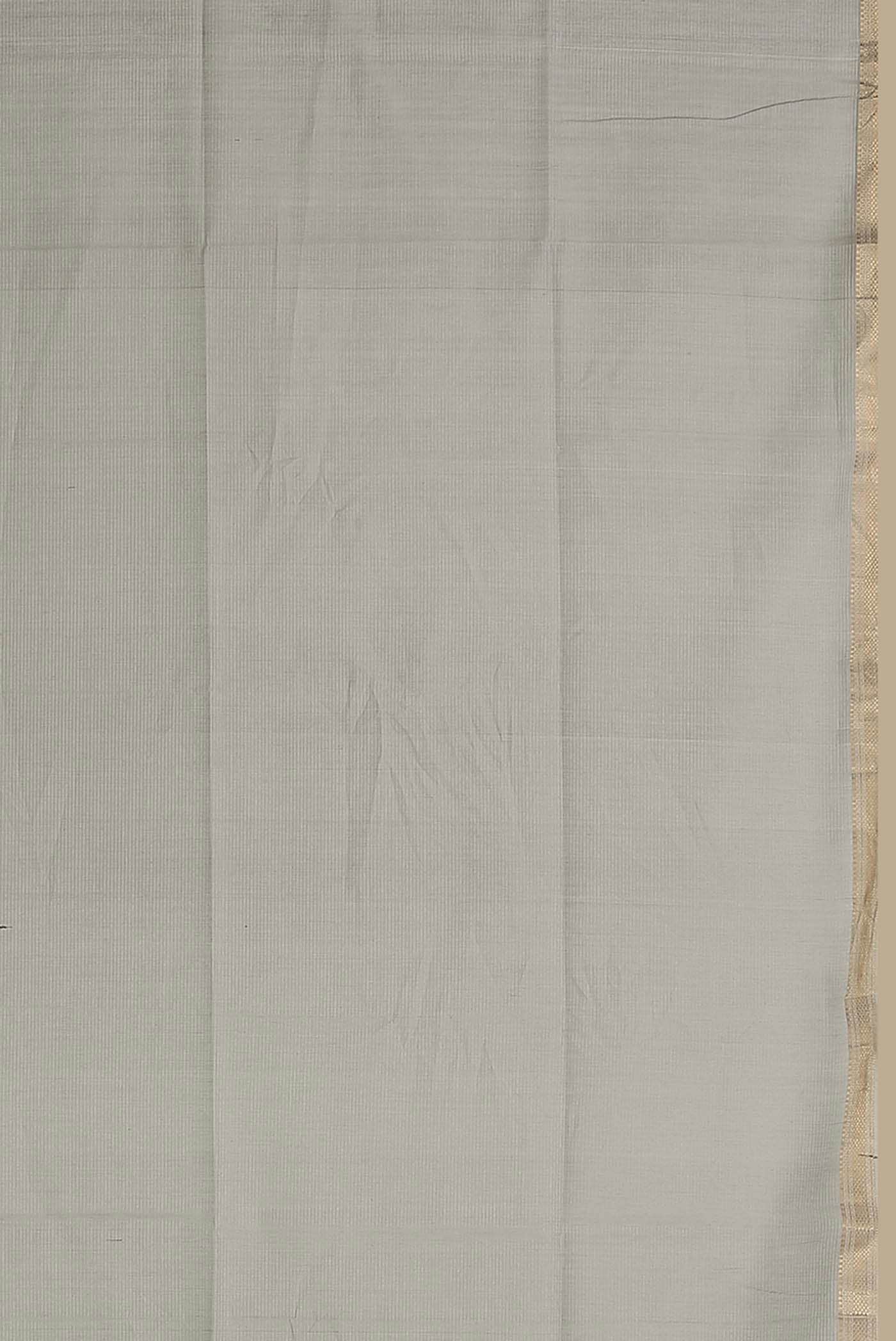 Grey Maheshwari Silk Cotton Saree