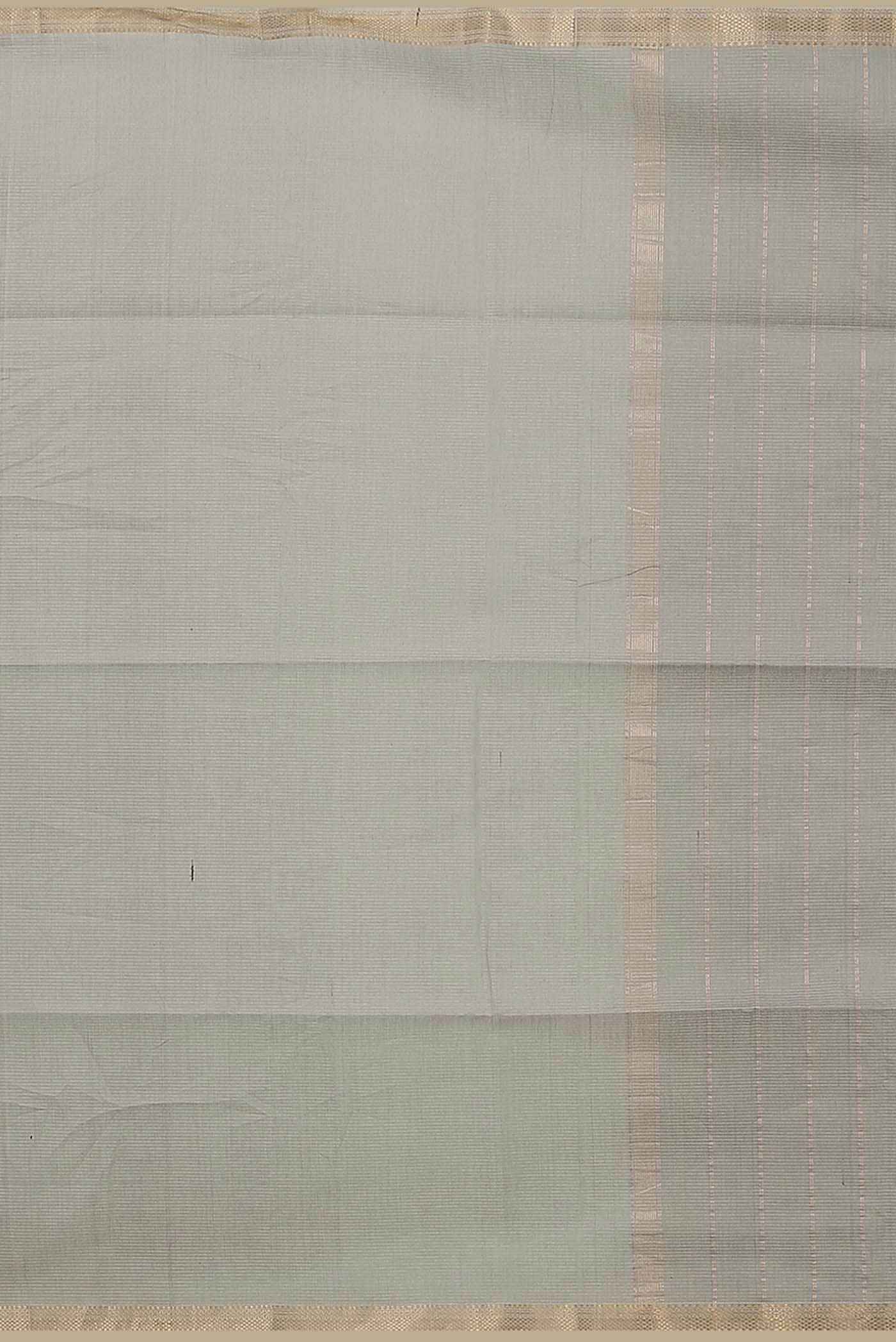 Grey Maheshwari Silk Cotton Saree