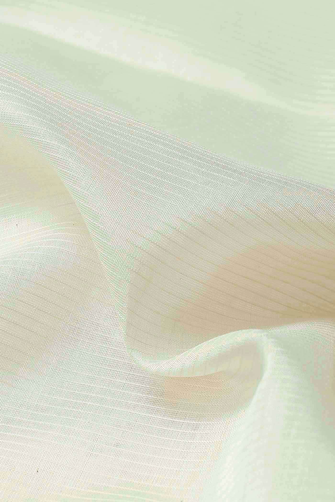 Off White Maheshwari Silk Cotton Saree