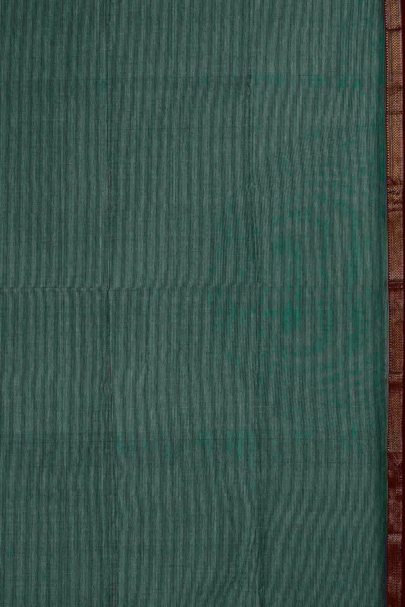Green Maheshwari Silk Cotton Saree