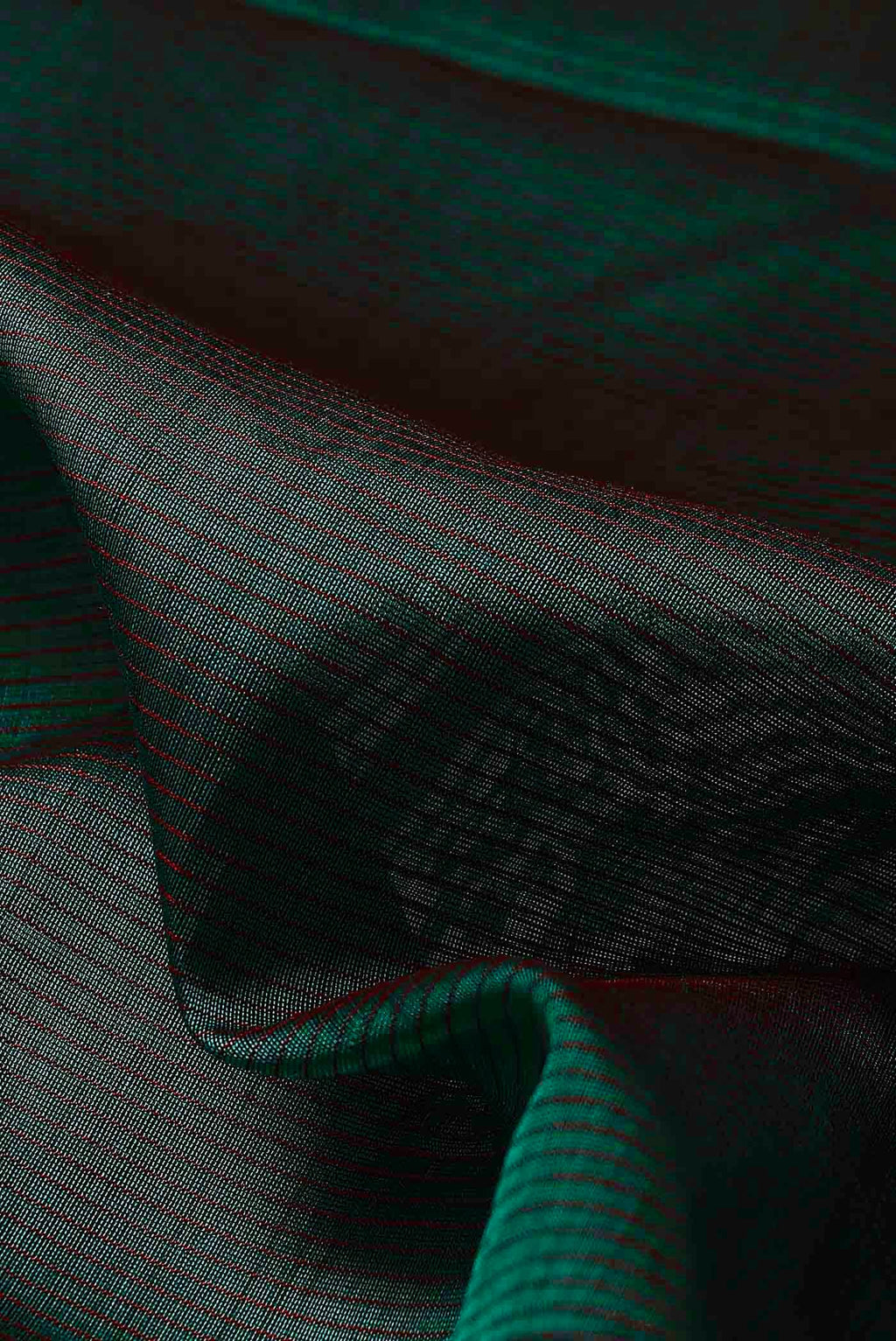 Green Maheshwari Silk Cotton Saree