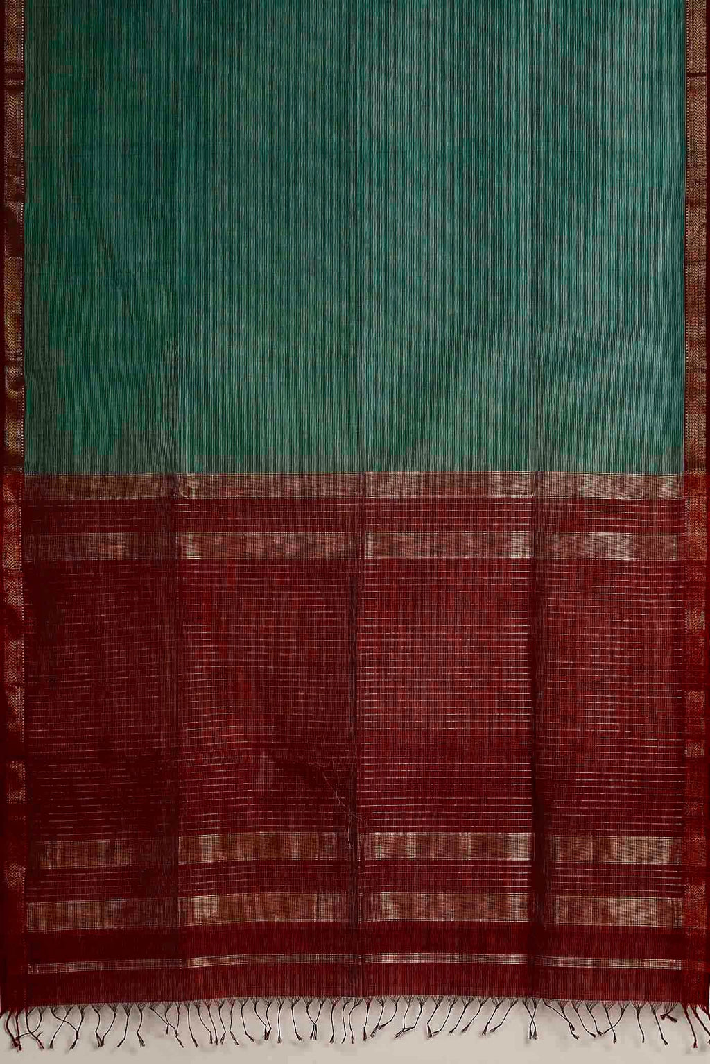 Green Maheshwari Silk Cotton Saree