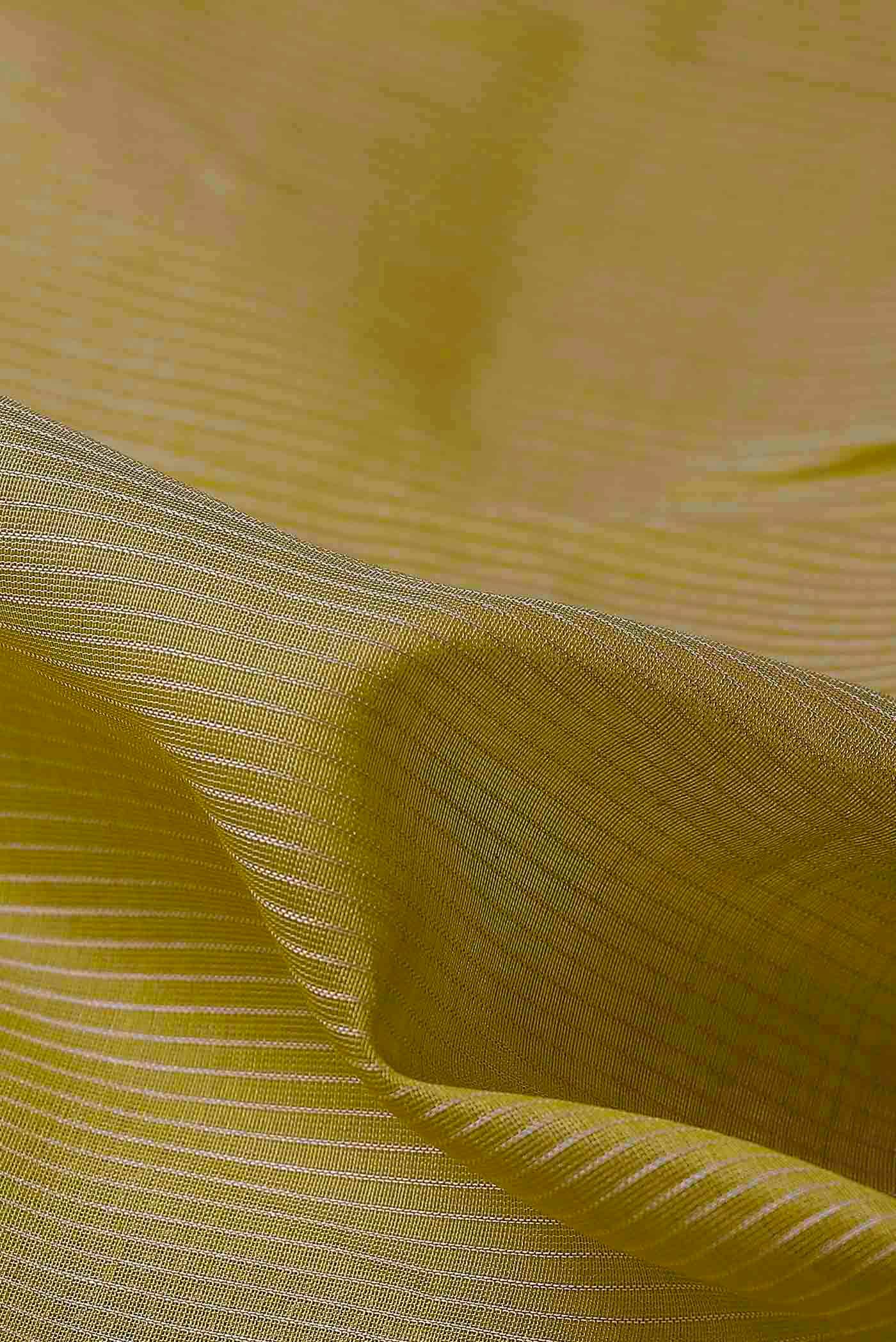 Yellow Maheshwari Silk Cotton Saree