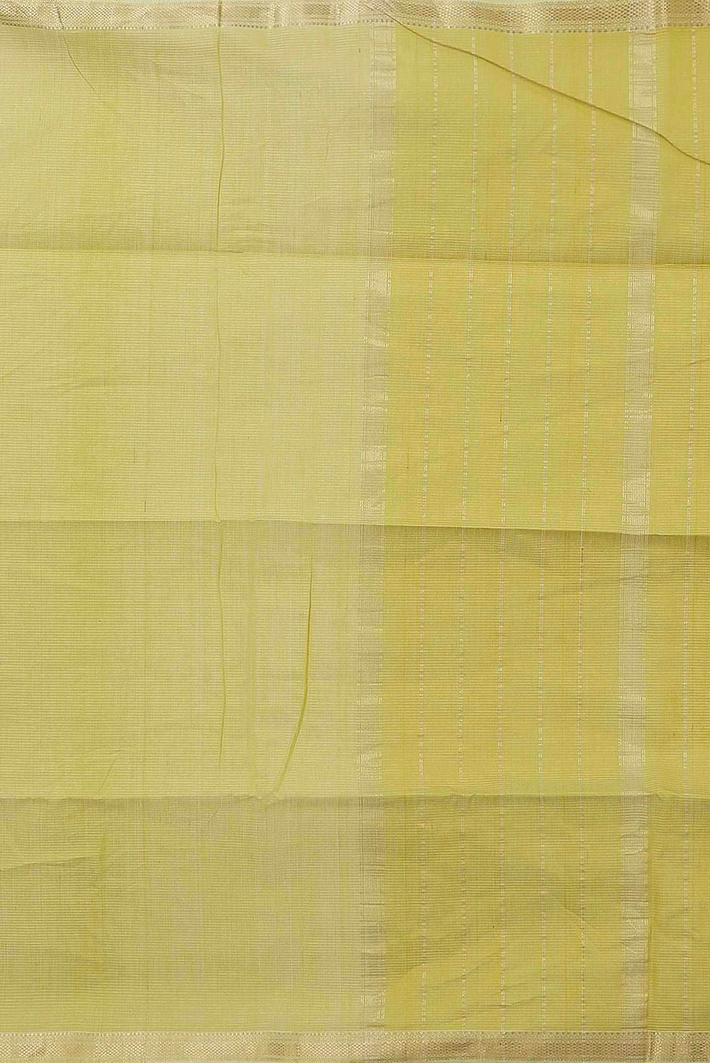 Yellow Maheshwari Silk Cotton Saree
