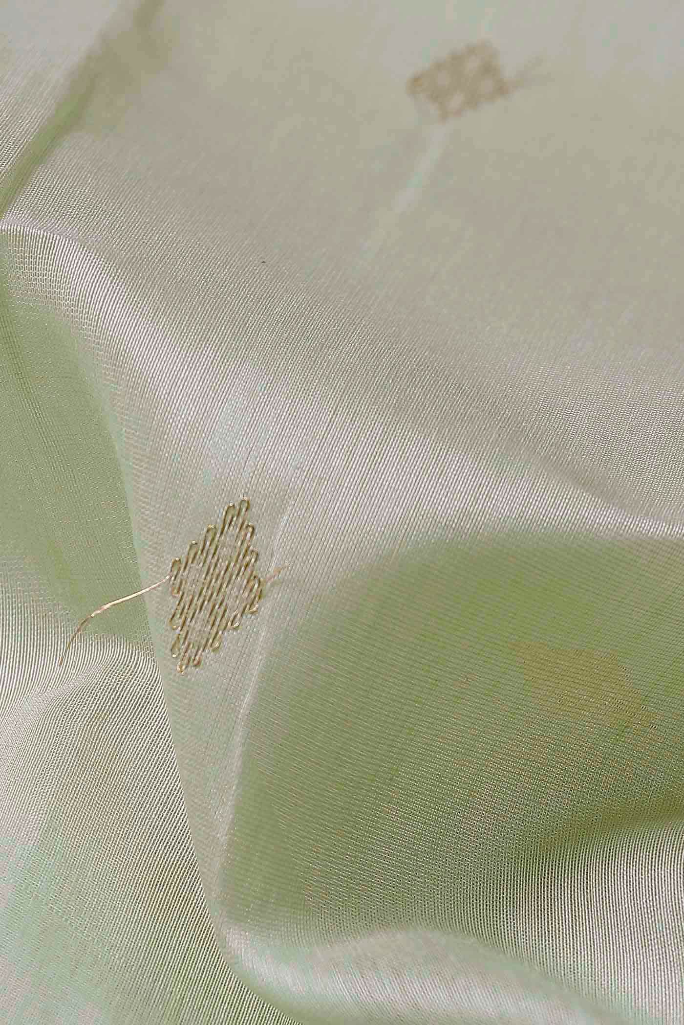 Green Maheshwari Silk Cotton Saree