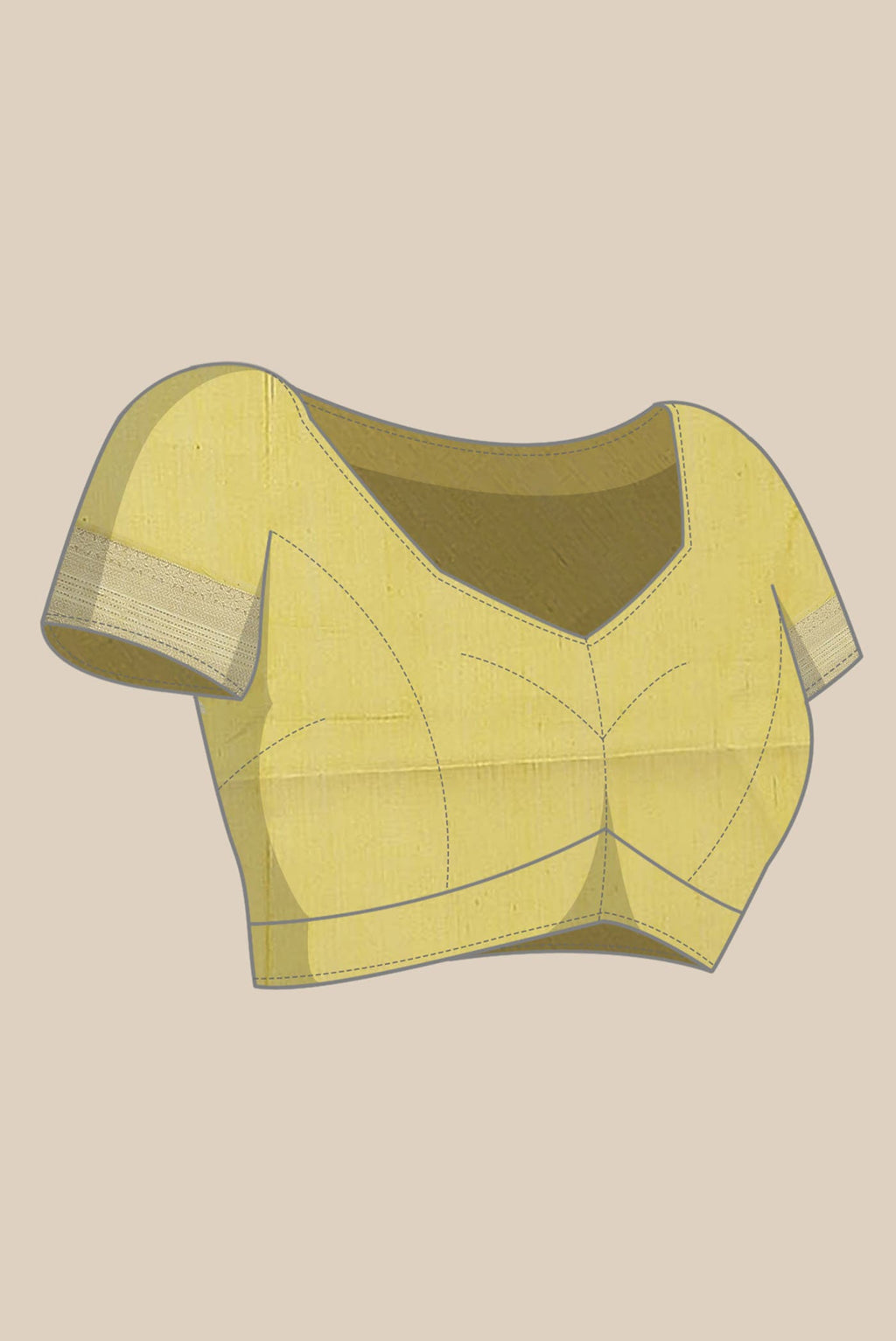 Yellow Maheshwari Silk Cotton Saree