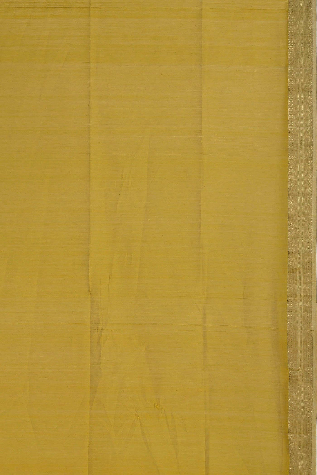 Yellow Maheshwari Silk Cotton Saree