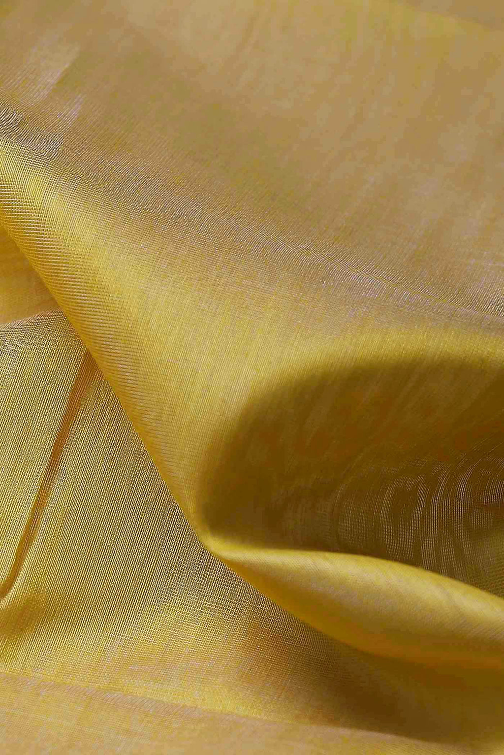 Yellow Maheshwari Silk Cotton Saree