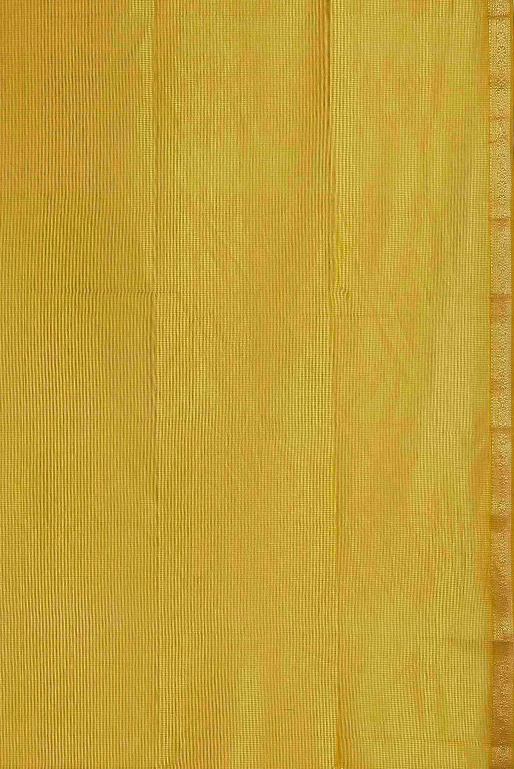 Yellow Maheshwari Silk Cotton Saree