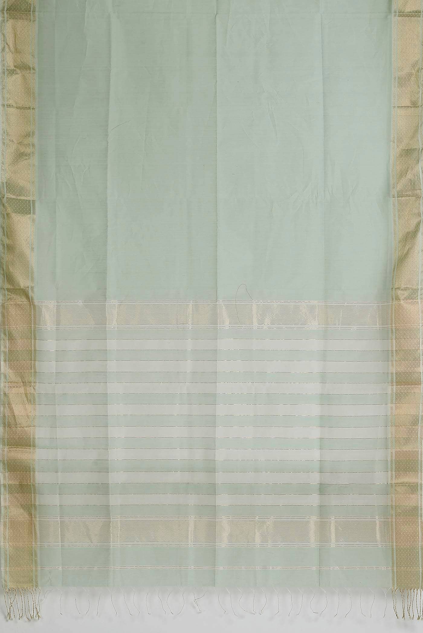 Green Maheshwari Silk Cotton Saree
