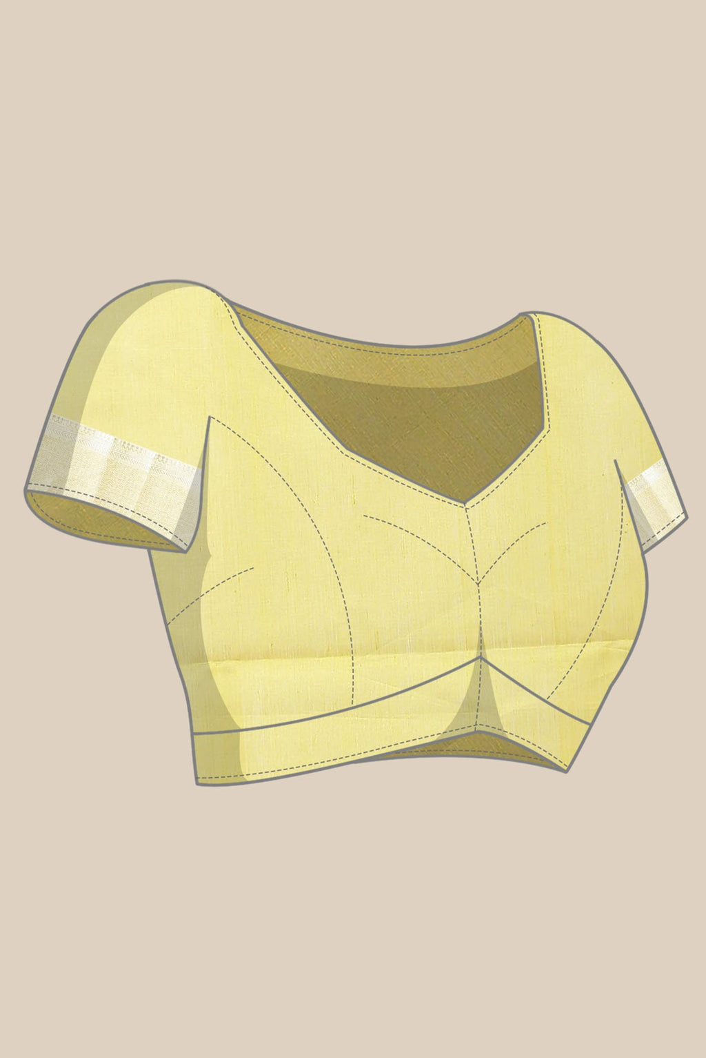 Yellow Maheshwari Silk Cotton Saree