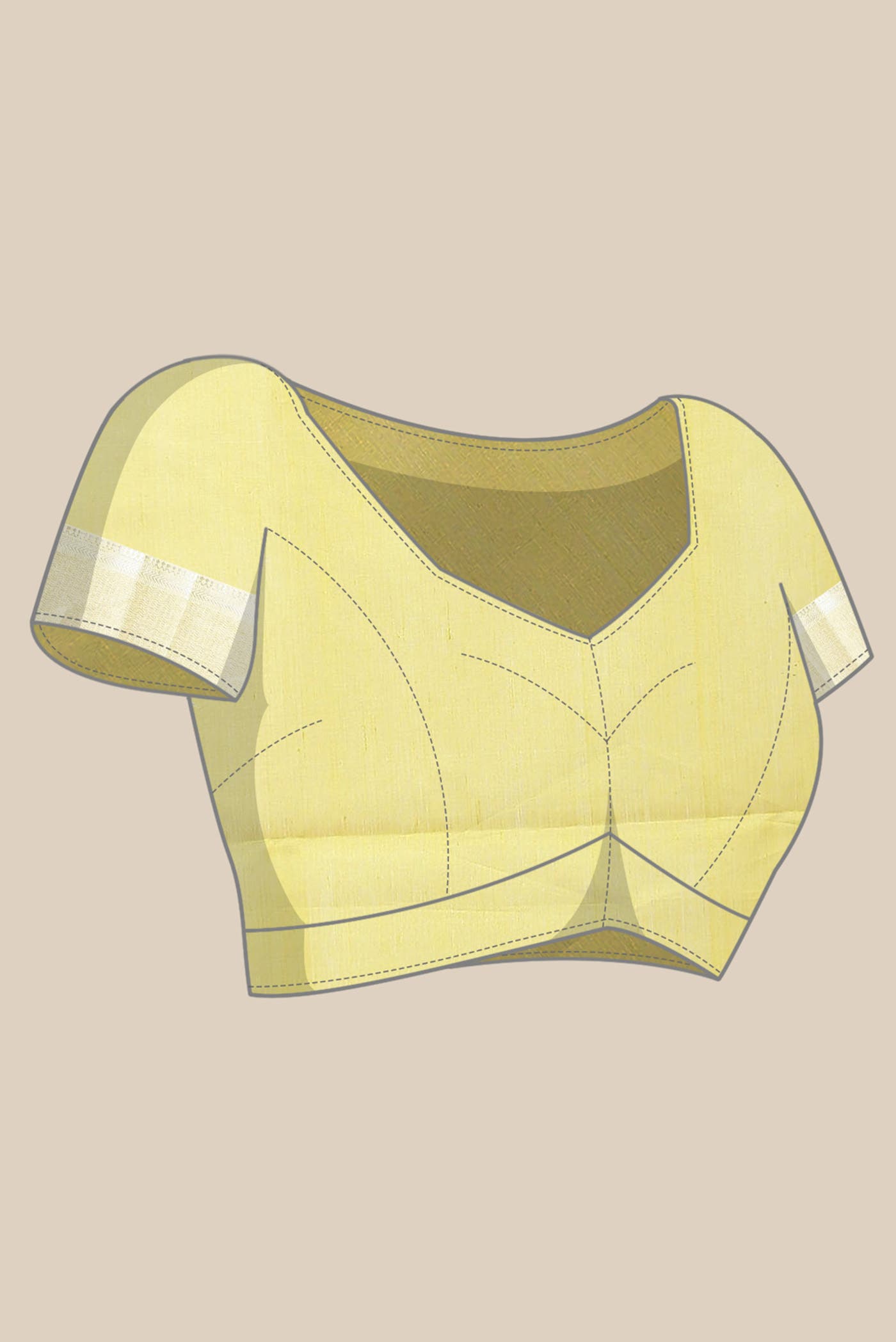 Yellow Maheshwari Silk Cotton Saree