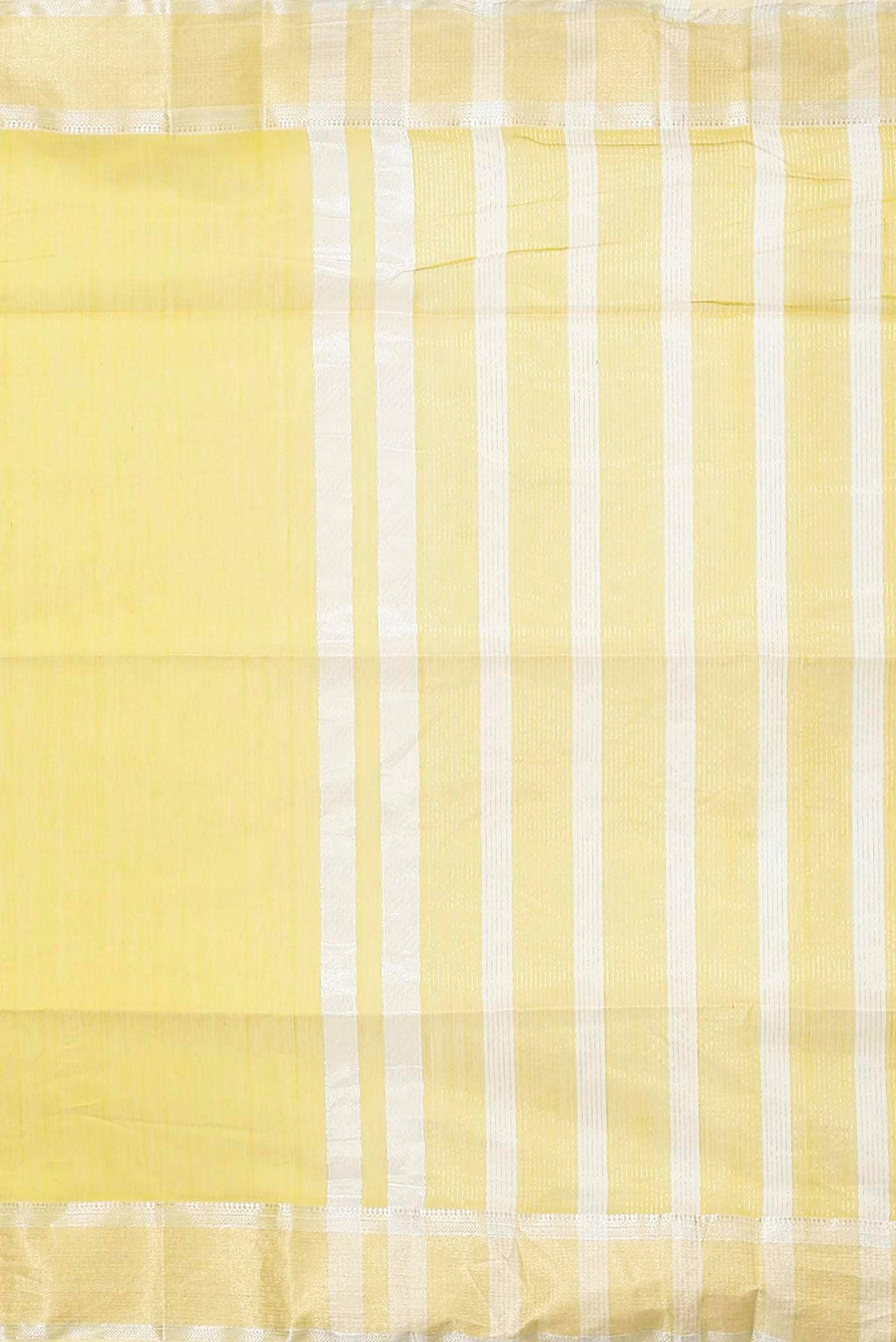 Yellow Maheshwari Silk Cotton Saree