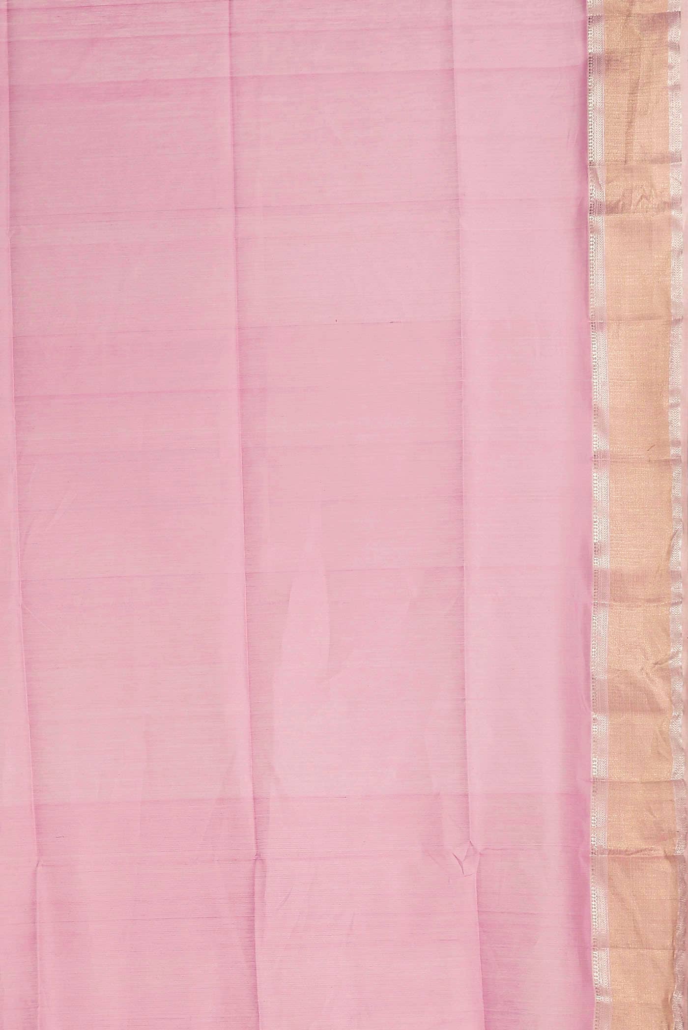 Pink Maheshwari Silk Cotton Saree
