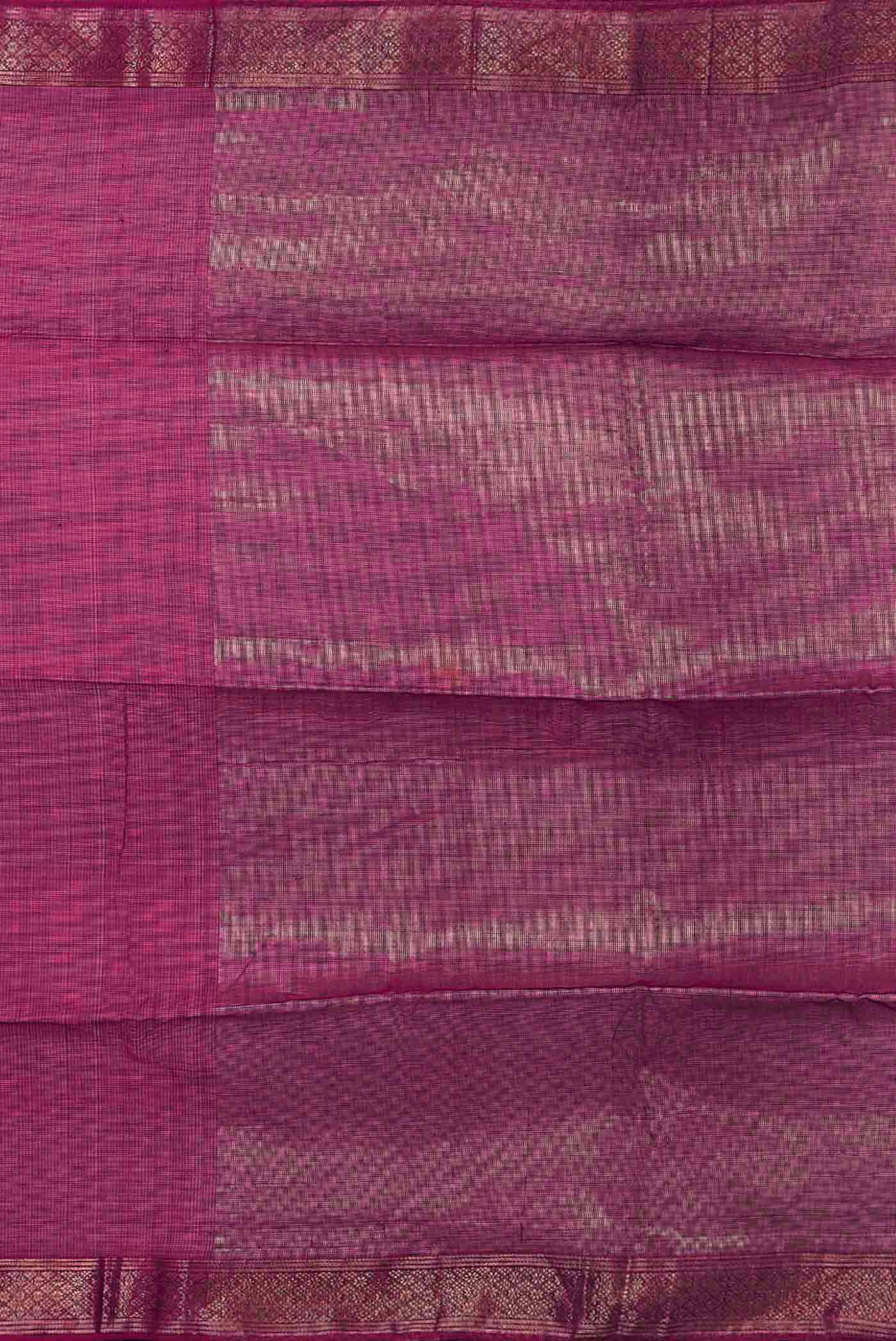 Magenta Maheshwari Silk Cotton Saree