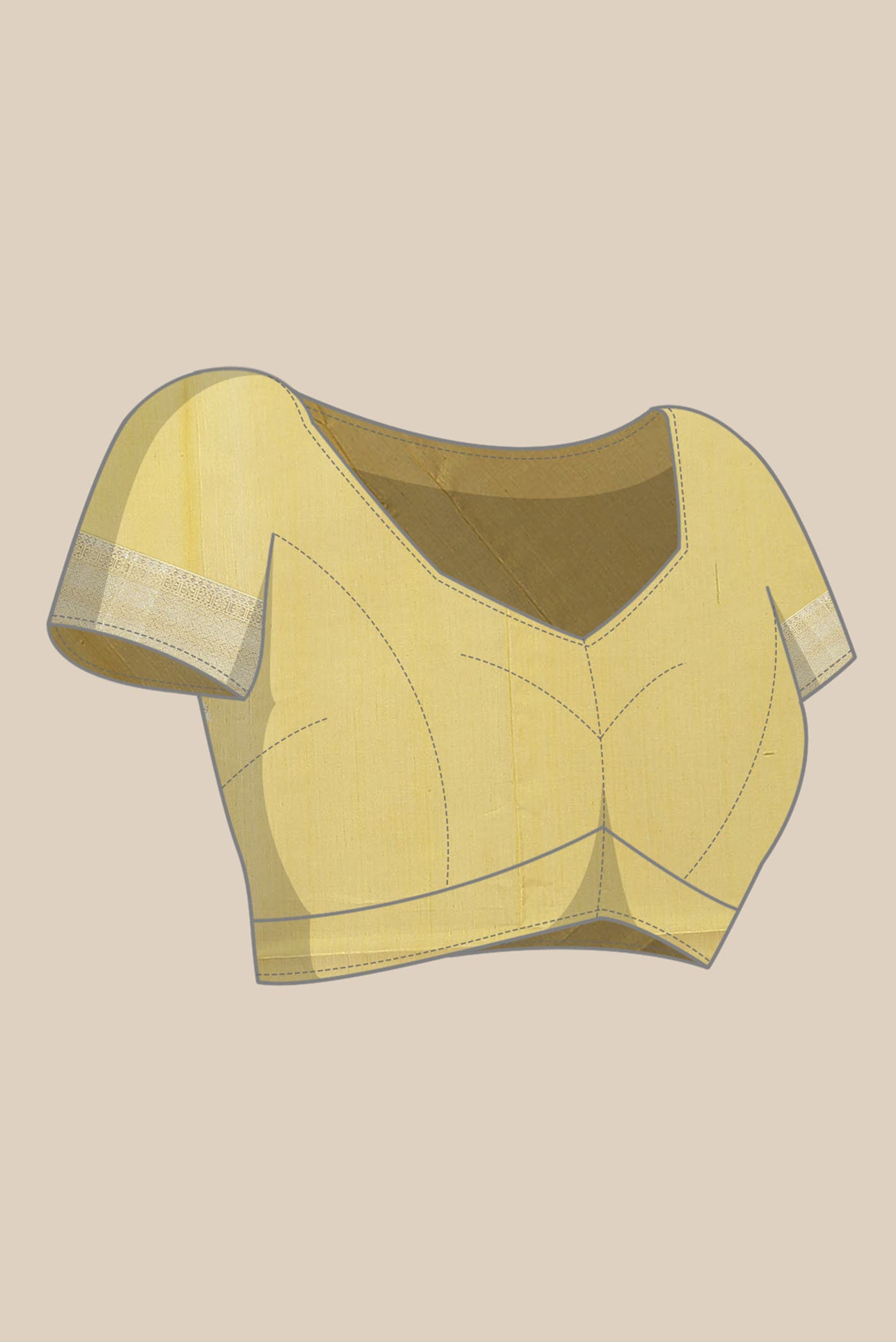 Yellow Maheshwari Silk Cotton Saree
