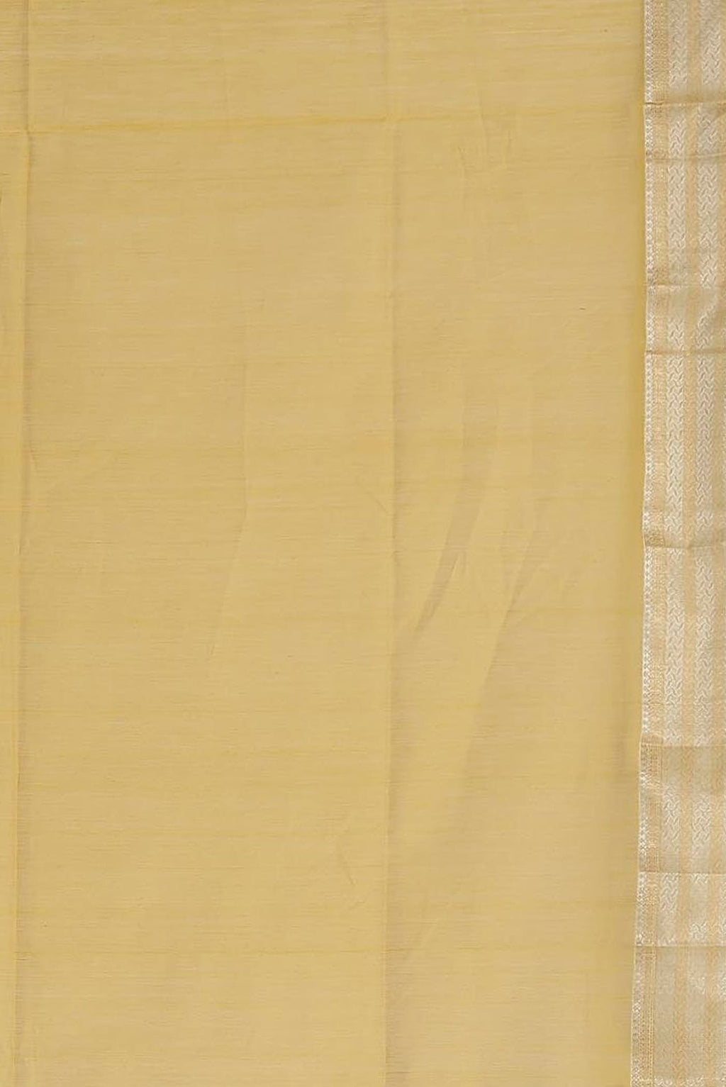Yellow Maheshwari Silk Cotton Saree