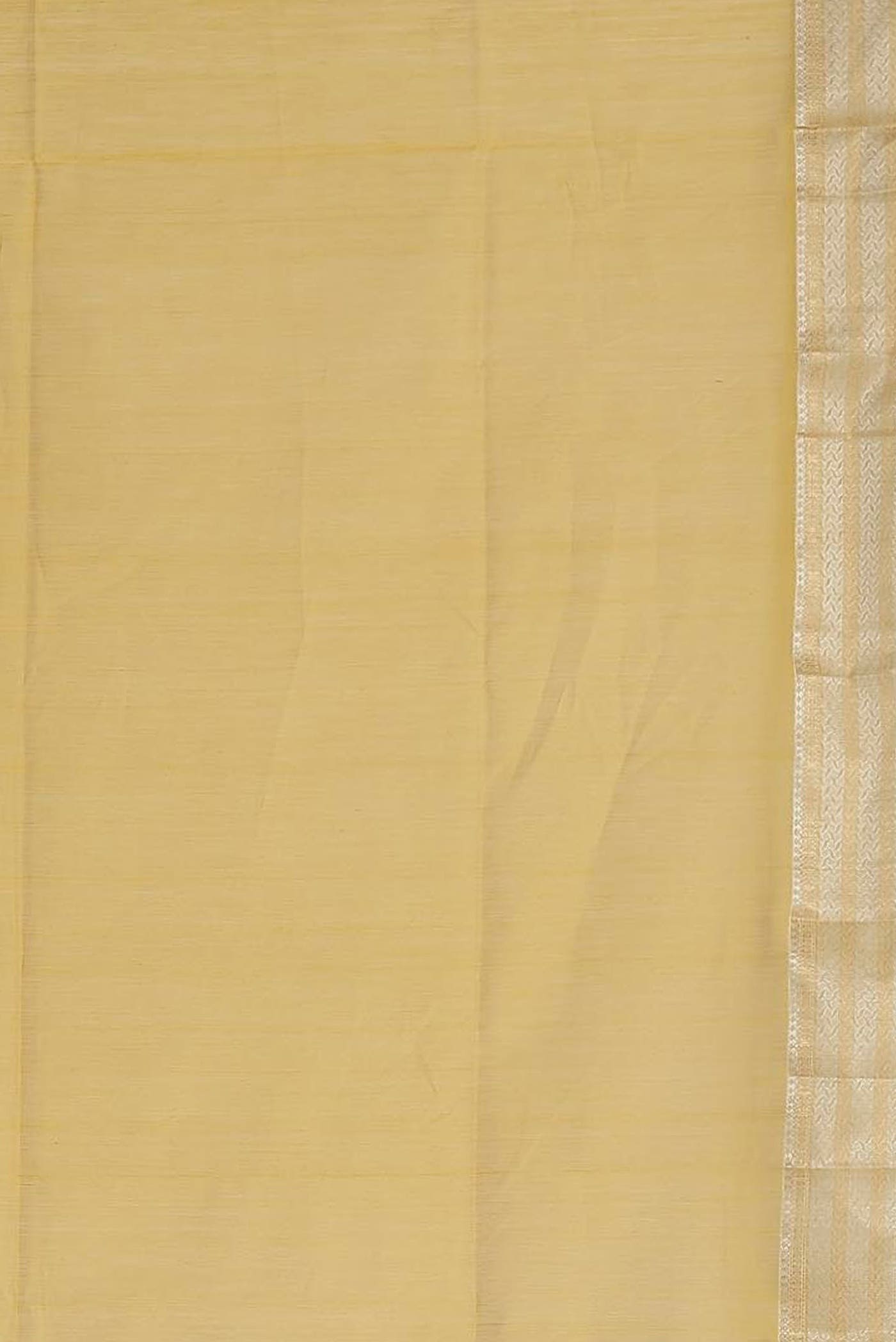 Yellow Maheshwari Silk Cotton Saree