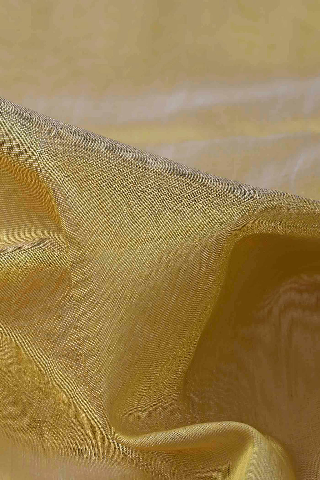 Yellow Maheshwari Silk Cotton Saree