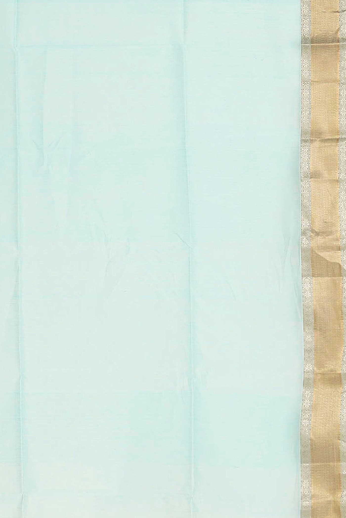 Blue Maheshwari Silk Cotton Saree