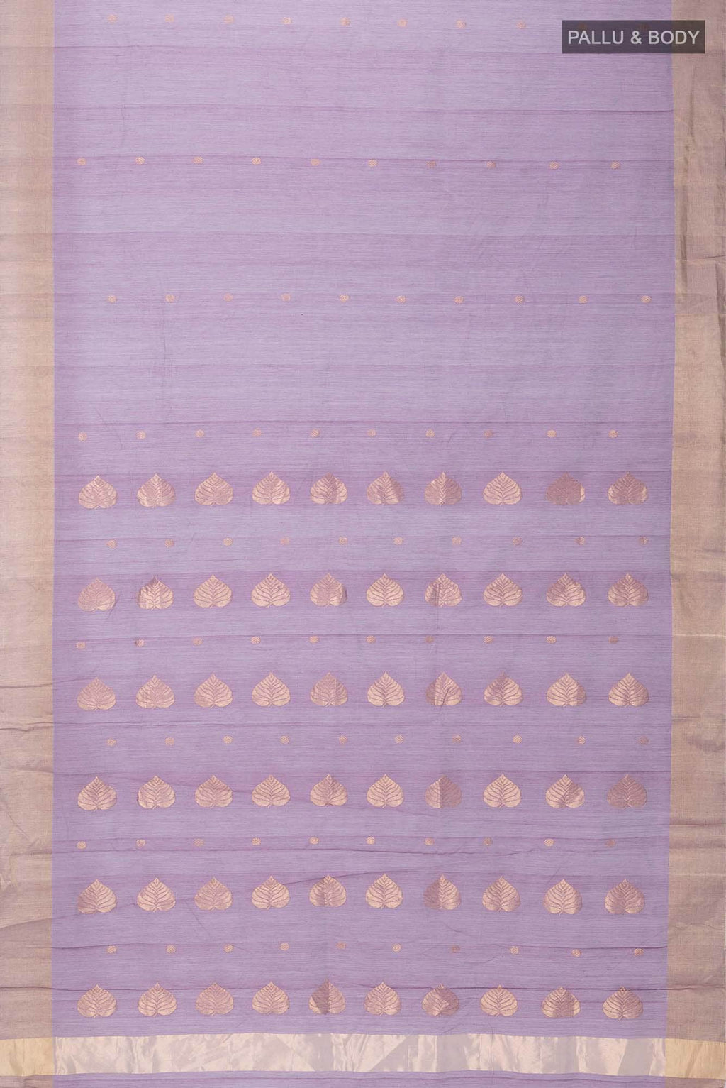 Dark Mauve Chanderi Silk Cotton Saree