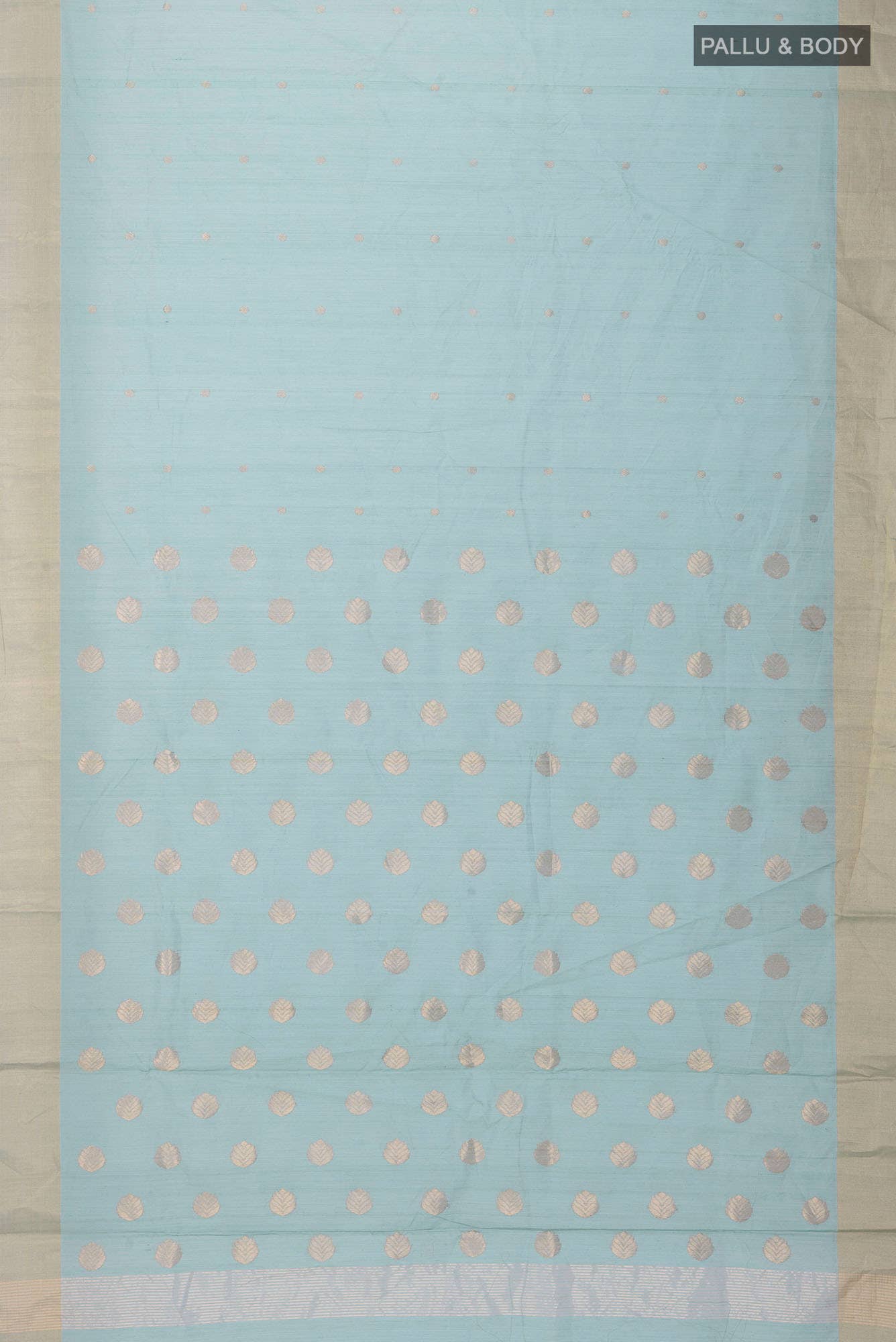 Light Green Chanderi Silk Cotton Saree