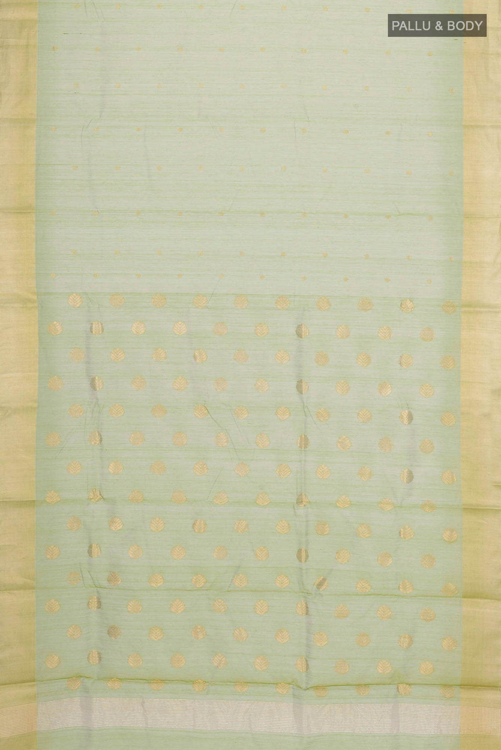 Light Green Chanderi Silk Cotton Saree