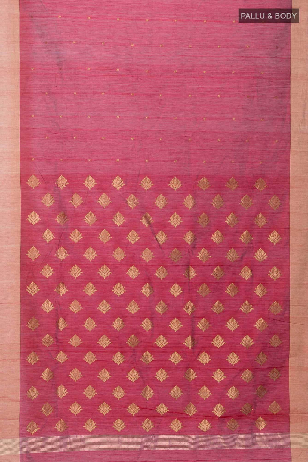 Maroon Chanderi Silk Cotton Saree