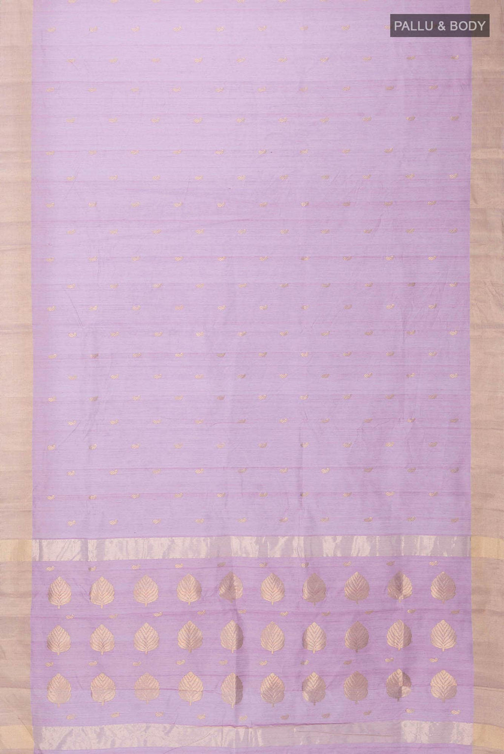 Mauve Chanderi Silk Cotton Saree