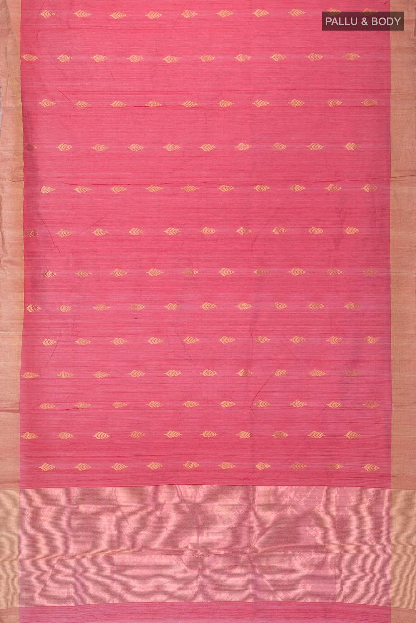 Red Chanderi Silk Cotton Saree