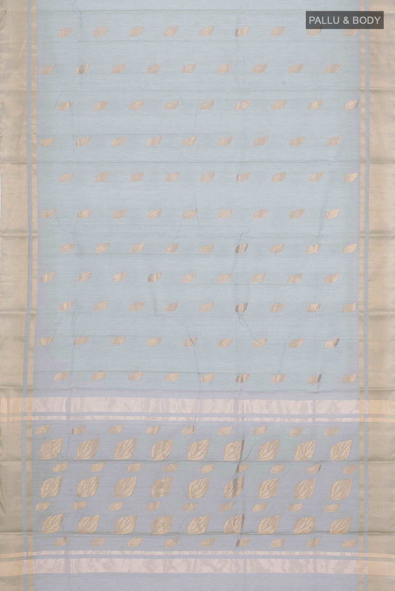 Light Green Chanderi Silk Cotton Saree