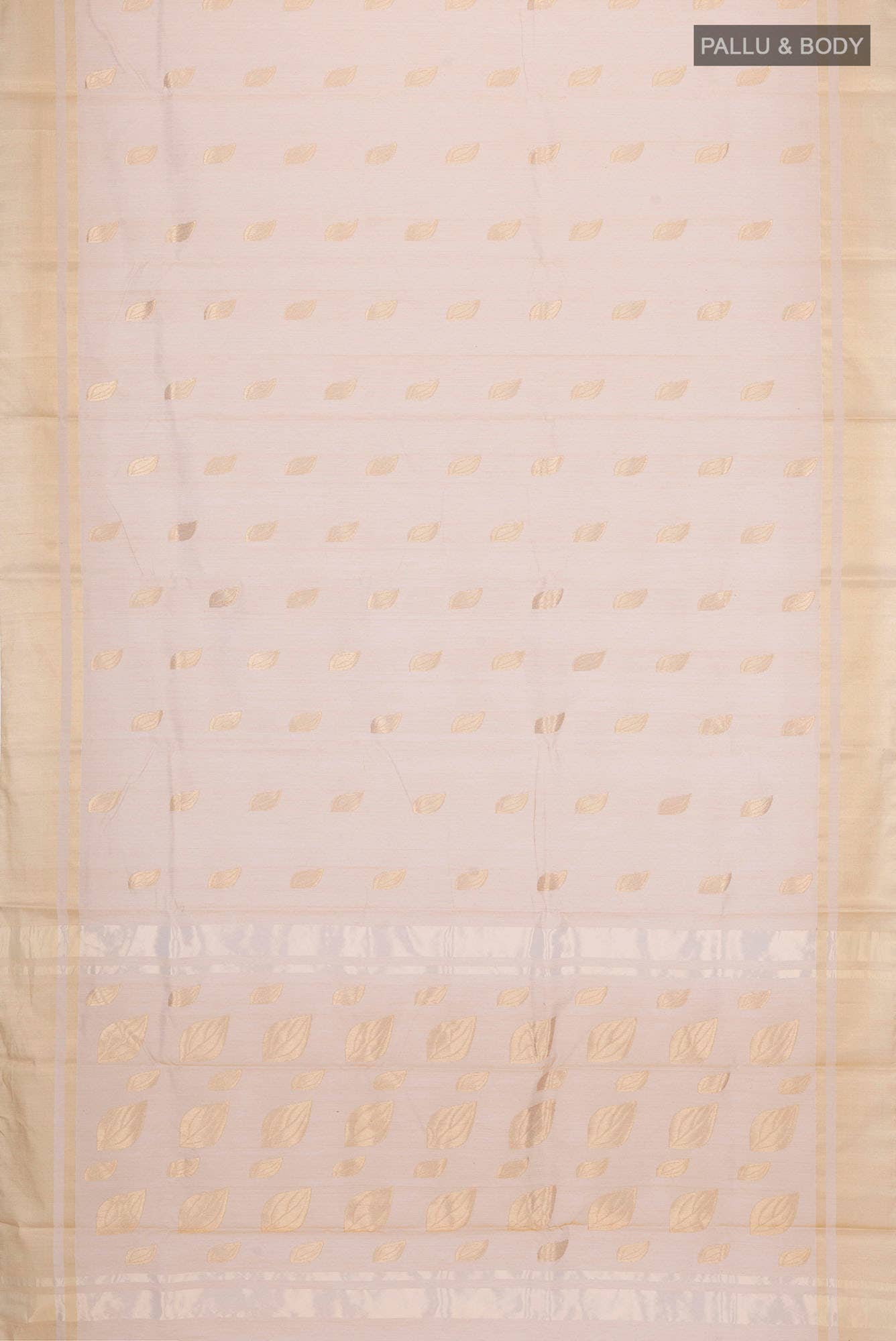 Golden Chanderi Silk Cotton Saree