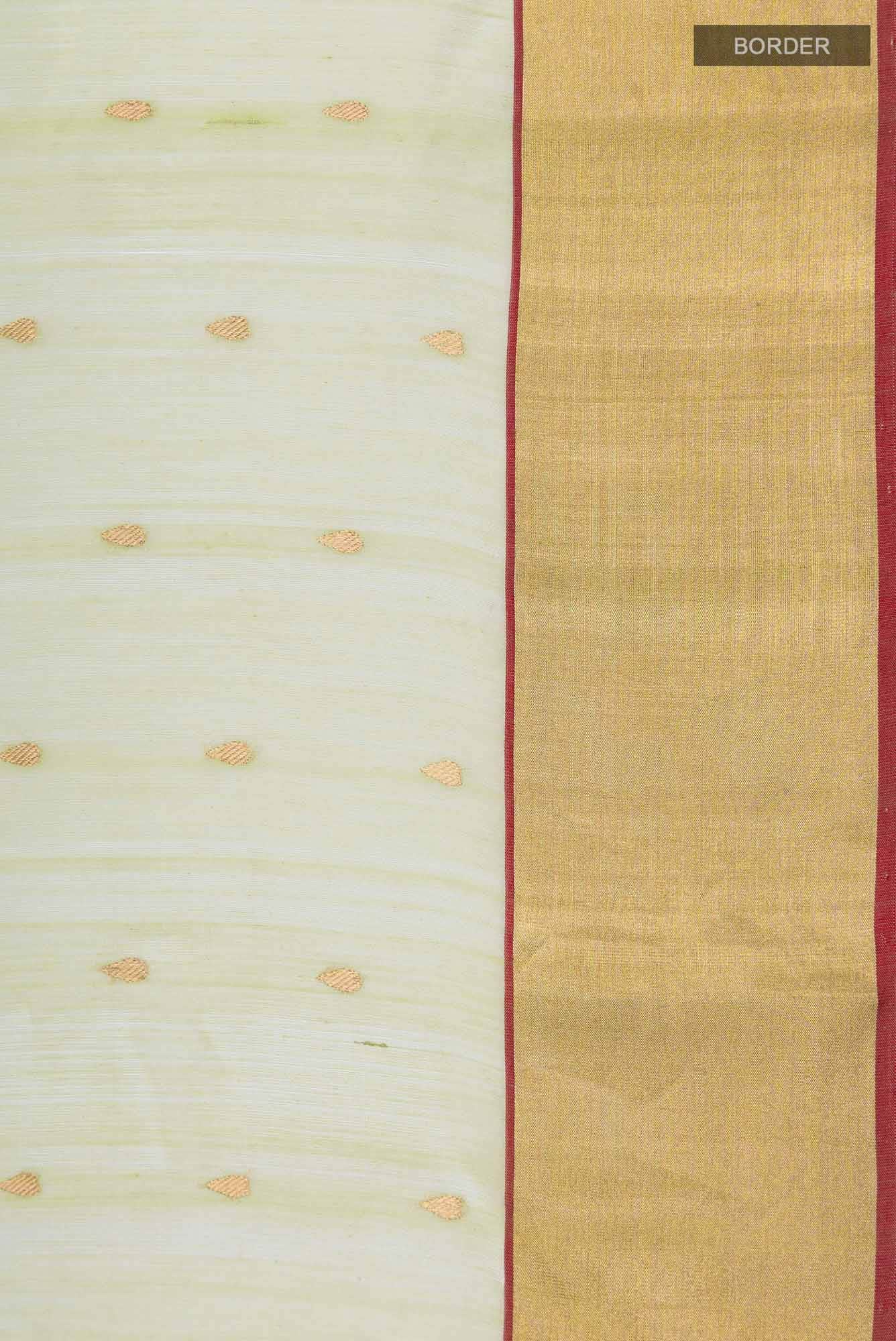 Sage Green Chanderi Silk Cotton Saree