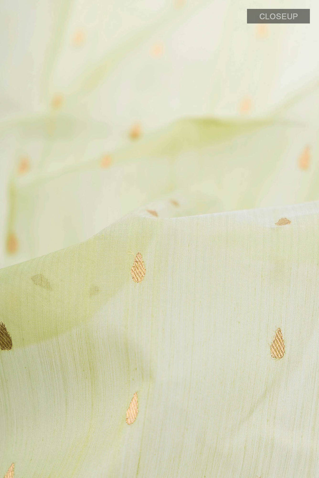 Sage Green Chanderi Silk Cotton Saree