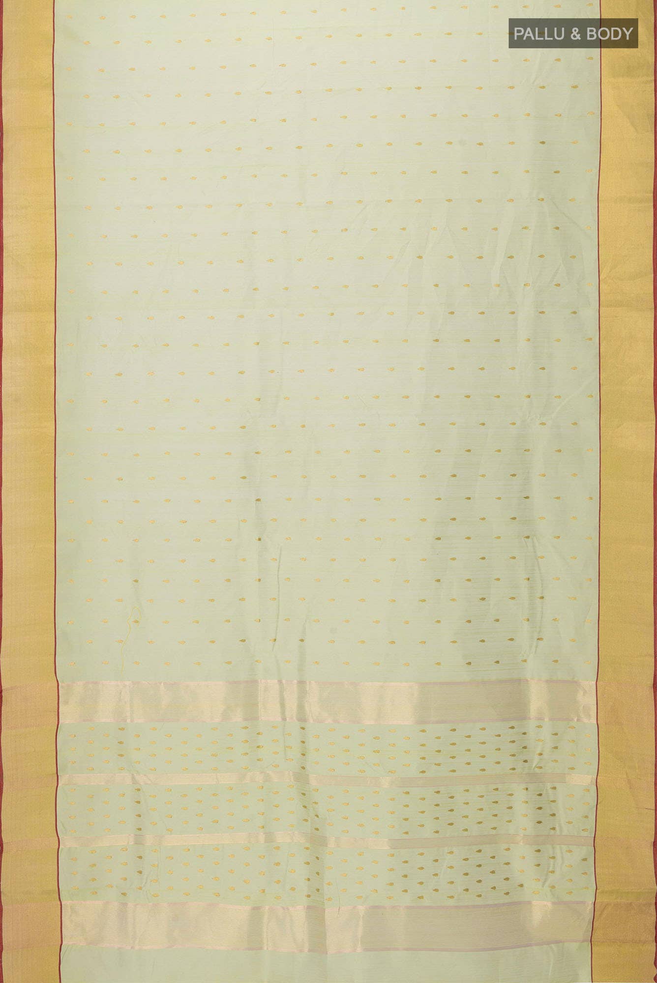 Sage Green Chanderi Silk Cotton Saree