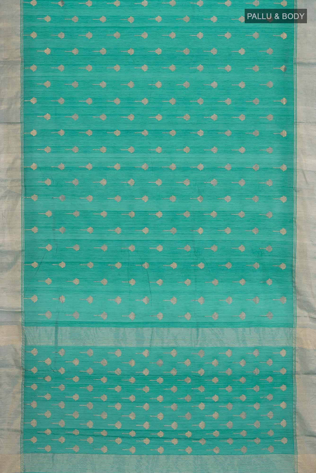 Green Chanderi Silk Cotton Saree