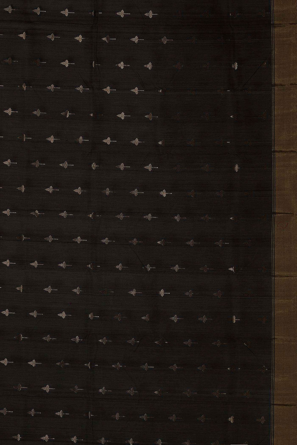 Black Chanderi Silk Cotton Saree