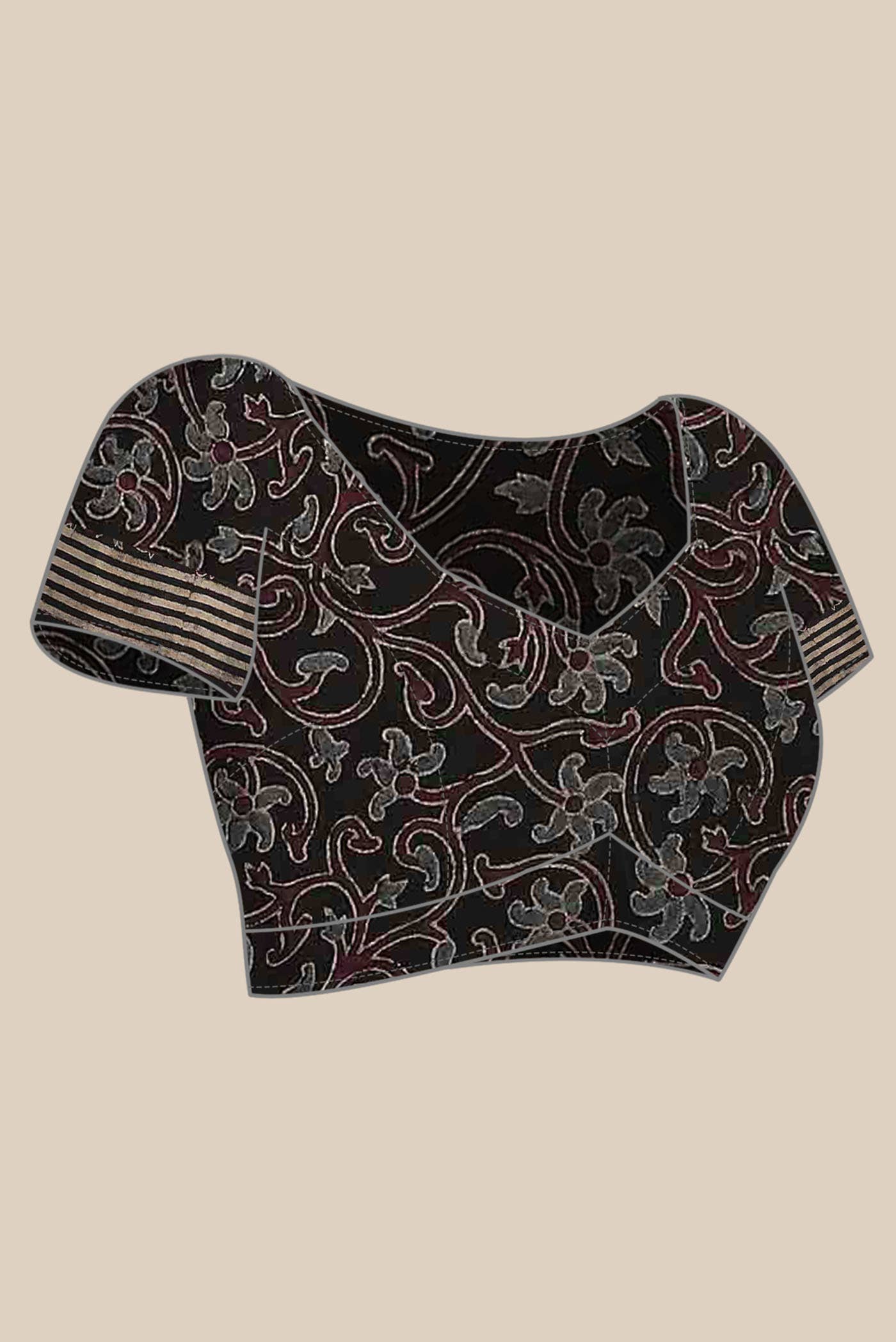 Black Cotton Saree