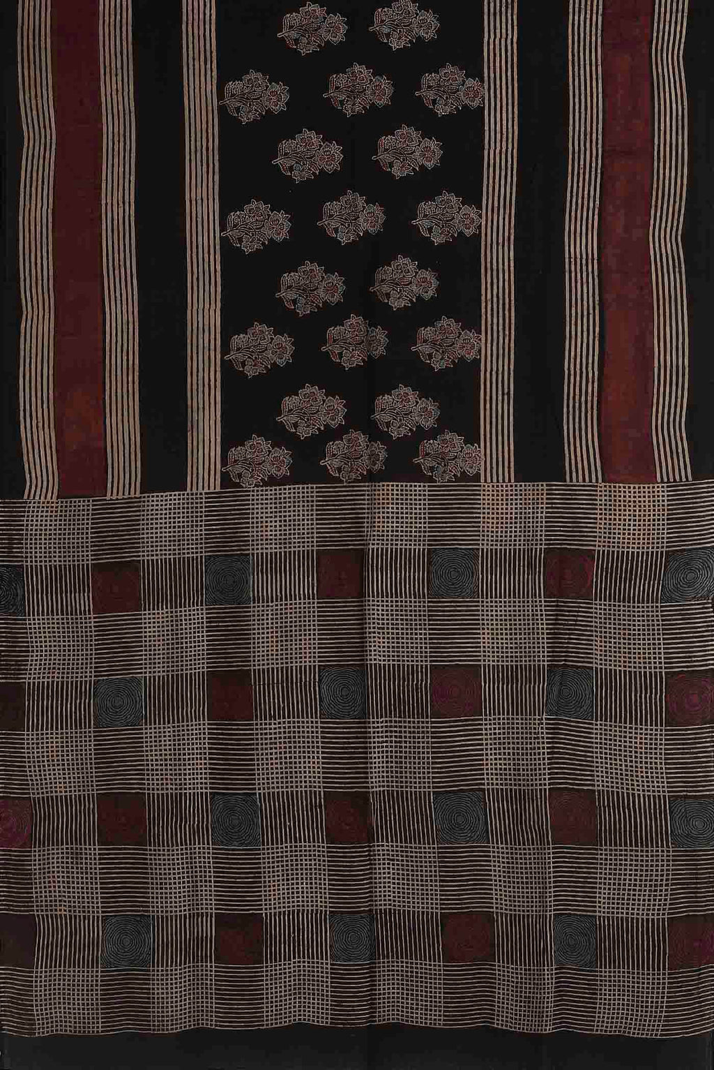 Black Cotton Saree