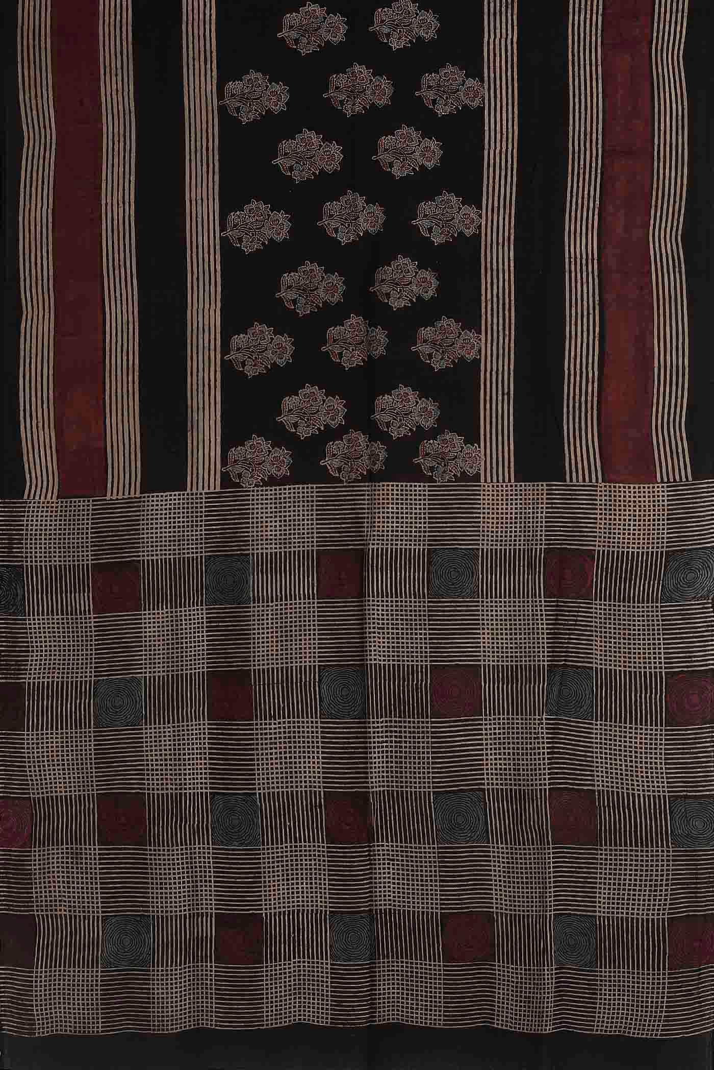 Black Cotton Saree