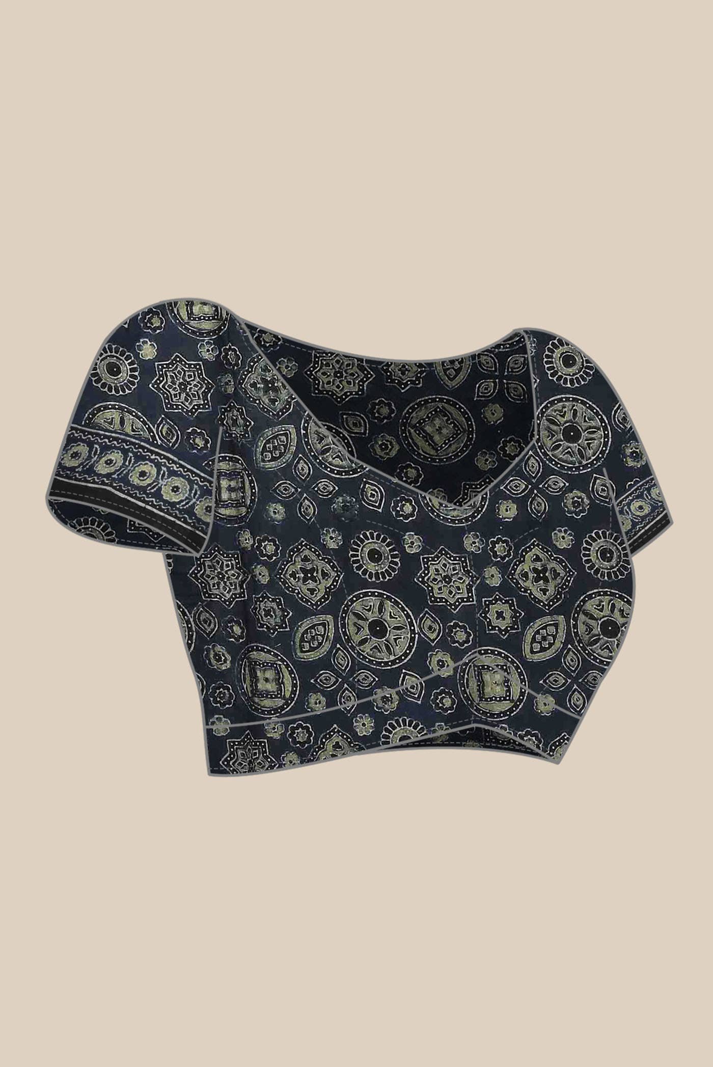 Grey Cotton Saree