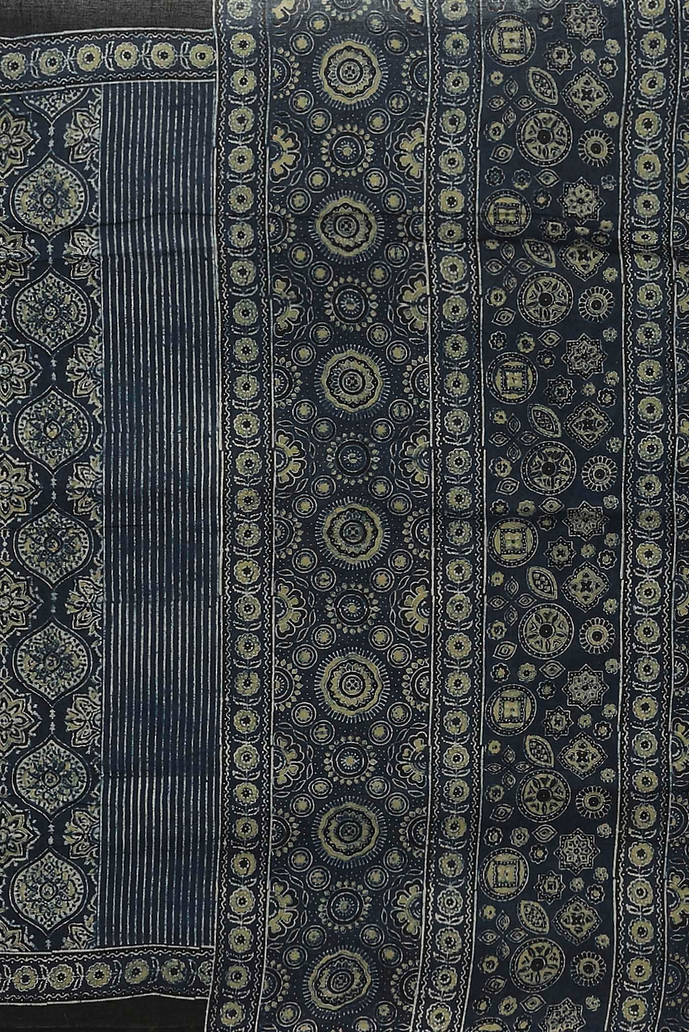 Grey Cotton Saree