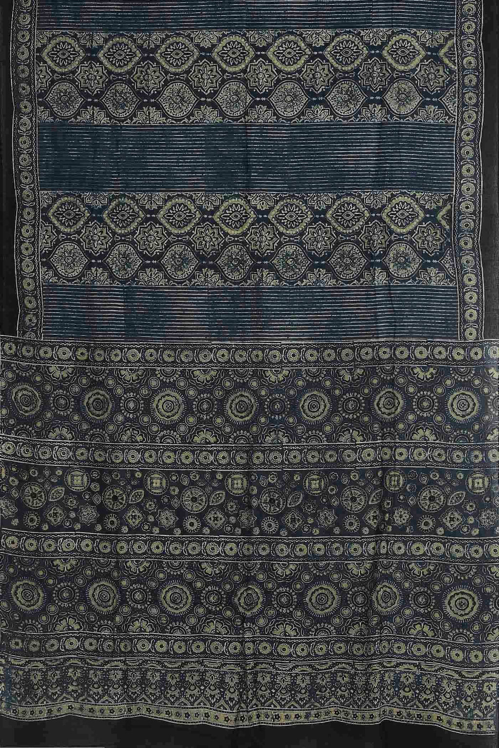 Grey Cotton Saree