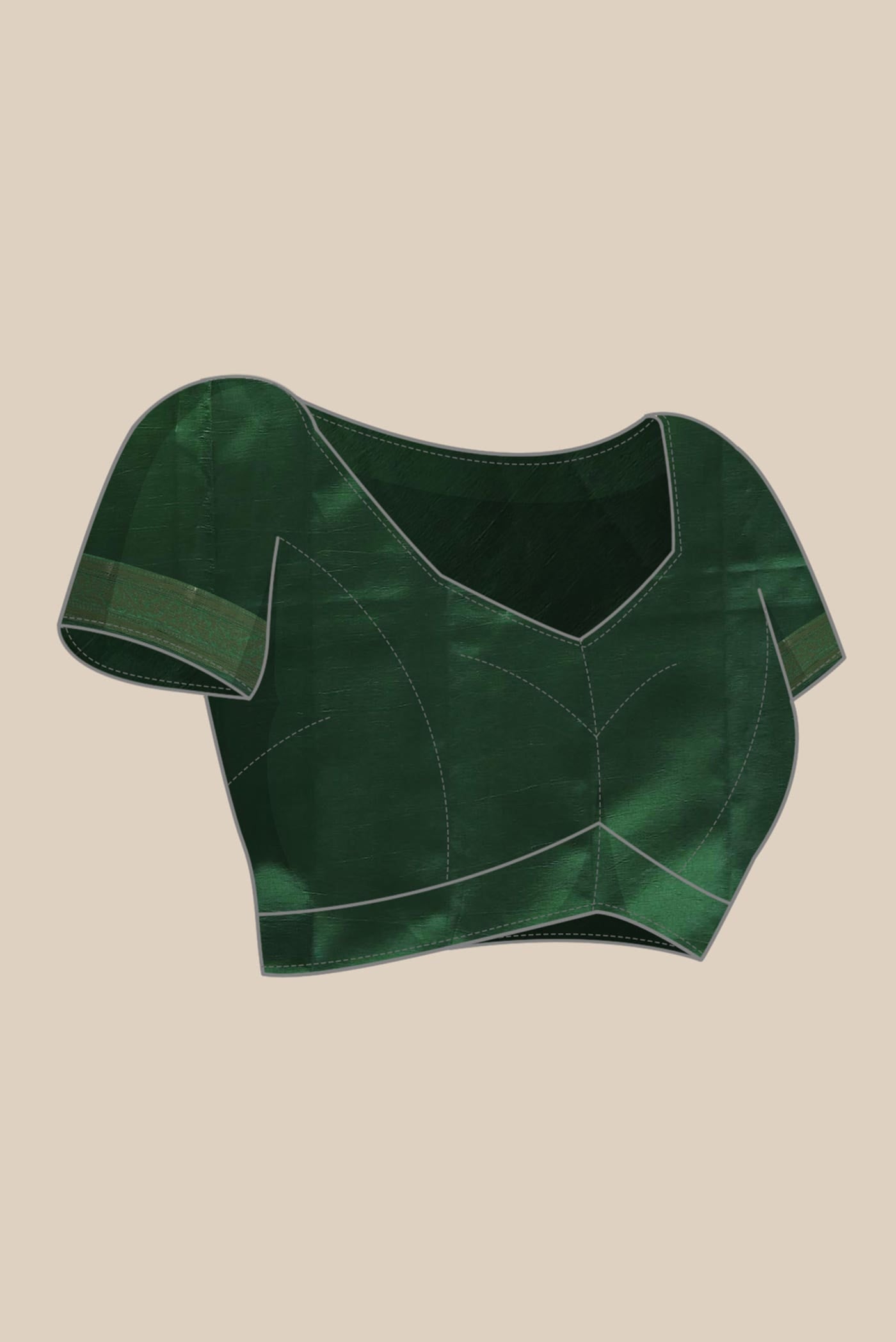 Green Banarasi Raw Silk Saree