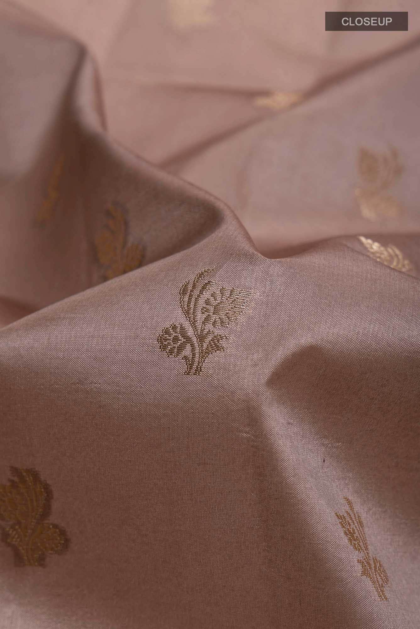 Beige Banarasi Silk Saree