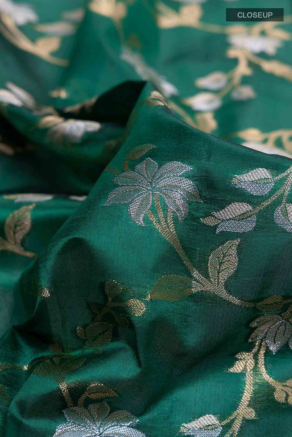 Bottle Green Soft Silk Saree
